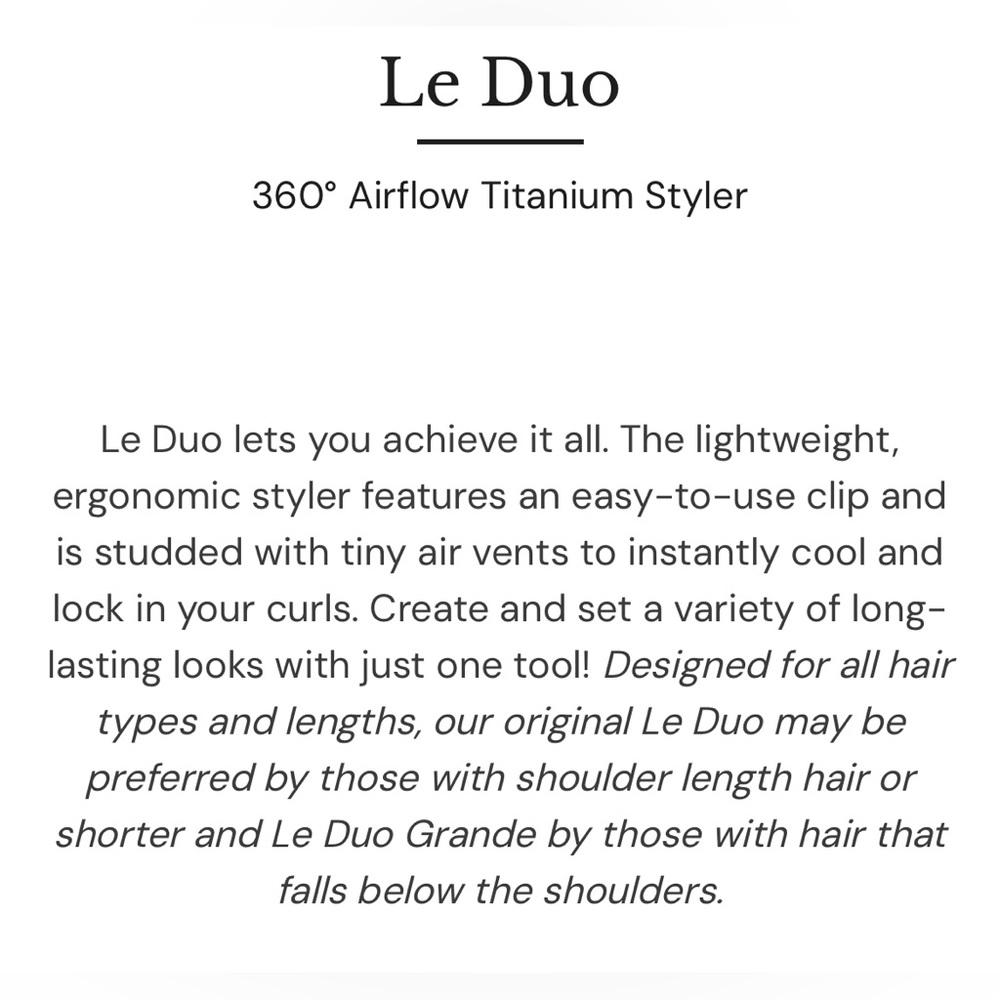 L’ange Le Duo 360 Airflow Titanium Styler - Picture 9 of 11